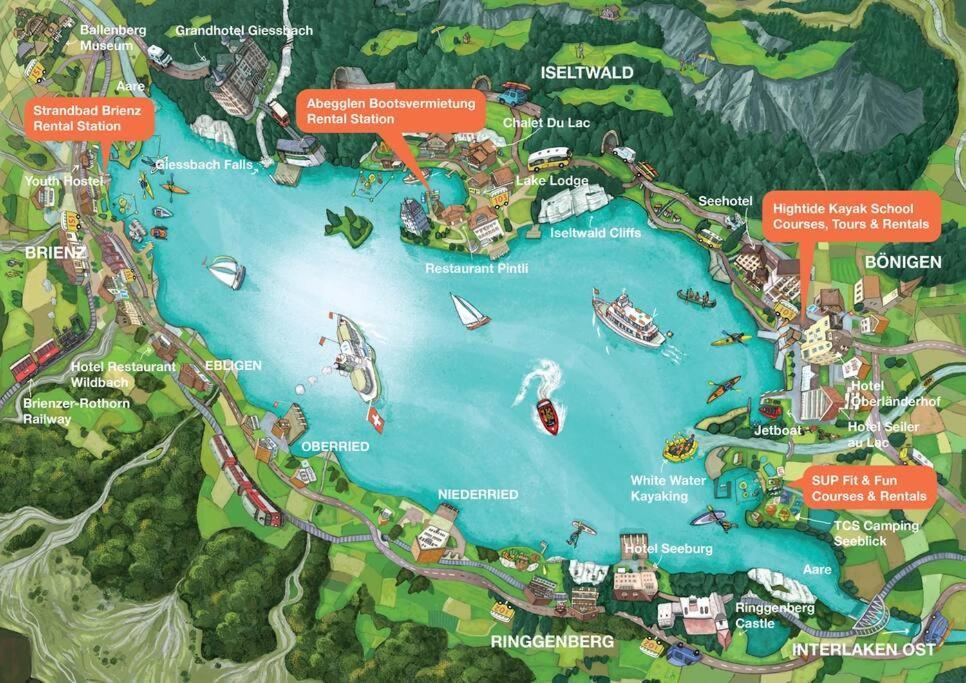 Chalet Mignon - Your Vacation Oasis At Lake Brienz Bönigen Kültér fotó